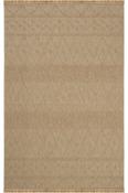 Brown Aztec,Geometric,Scandi,Flatweave Area Rug in Small size, Machine Made using Polypropylene,Jute with Cream and Modern design in 80 x 150 cm size image