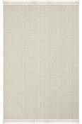 Cream Geometric,Scandi,Flatweave Living Room Rug in Small size, Machine Made using Polypropylene,Jute and Modern design in 80 x 150 cm size image