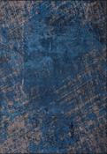 Blue Abstract Area Rug in Medium size, Hand Loom using Cotton,Polyester,Acrylic,Viscose with Grey and Modern design in 160 x 230 cm size image