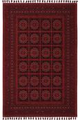Red Persian &amp; Oriental,Flatweave Living Room Rug in Small size, Machine Made using Polyester,Acrylic,Chenille with Black and Traditional Vintage desig