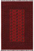 Red Persian &amp; Oriental,Flatweave Area Rug in Small size, Machine Made using Polyester,Acrylic,Chenille with Black and Traditional Vintage design in 80 image