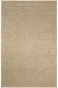 Beige Scandi,Stripes,Flatweave Bedroom Rug in Small size, Machine Made using Polyester,Polypropylene with Brown and Modern design in 80 x 150 cm size