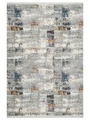 Blue Geometric Area Rug in Small size, Machine Made using Polyester,Polypropylene with Yellow, Cream and Modern design in 80 x 150 cm size image