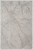 Brown Abstract Area Rug in Small size, Machine Made using Polyester with Grey and Modern design in 80 x 150 cm size image