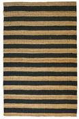 Beige Jute &amp; Sisal Area Rug in Small size, Hand Woven using Polypropylene with Black and Modern design in 90 x 150 cm size image