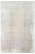 Beige Abstract Bedroom Rug in Medium size, Machine Made using Acrylic,Viscose with Grey and Modern design in 160 x 235 cm size image