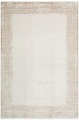 Black Geometric,Bordered Bedroom Rug in Medium size, Machine Made using Acrylic,Viscose with Grey, Cream, Copper and Modern design in 160 x 235 cm siz image