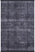 Black Aztec,Geometric,Scandi Area Rug in Small size, Machine Made using Acrylic with Grey, Charcoal and Modern design in 80 x 150 cm size