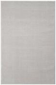 Grey Plain Living Room Rug in Small size, Machine Made using Polyester and Modern design in 80 x 150 cm size
