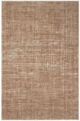Brown Distressed Bedroom Rug in Small size, Machine Made using Polyester and Modern design in 80 x 150 cm size image