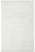 Cream Geometric Area Rug in Small size, Machine Made using Polyester and Modern design in 80 x 150 cm size image