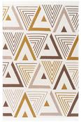 Beige &amp; Grey Plain Flatweave Rug for Kitchen image