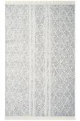 Beige &amp; Grey Plain Flatweave Rug for Kitchen image