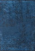 Blue Abstract Area Rug in Medium size, Hand Loom using Cotton,Polyester,Acrylic,Viscose with Black and Modern design in 160 x 230 cm size image