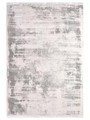 Black Geometric Living Room Rug in Small size, Machine Made using Acrylic with Cream and Modern design in 80 x 150 cm size image