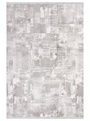 Beige Distressed Living Room Rug in Small size, Machine Made using Acrylic with Grey and Modern design in 80 x 150 cm size image