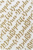 Yellow Plain Living Room Rug in Small size, Machine Made using Cotton with Cream and Modern design in 75 x 120 cm size image