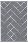 Beige &amp; Blue Patterned Bordered Rug for Bedroom and Living Room image