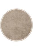 Brown Plain,Scandi Bedroom Rug in Round size, Machine Made using Polyester and Modern design in 80 x 80 cm size image