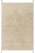 Beige Plain,Flatweave Living Room Rug in Small size, Machine Made using Cotton and Modern design in 80 x 150 cm size image