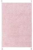 Pink Plain,Flatweave Living Room Rug in Small size, Machine Made using Cotton and Modern design in 80 x 150 cm size image