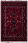 Blue Persian &amp; Oriental Area Rug in Small size, Machine Made using Tencel with Red, Multicolour, Cream and Traditional Vintage design in 90 x 150 cm s image