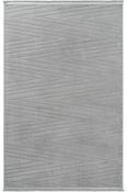 Grey Geometric,Chevron Area Rug in Small size, Machine Made using Polyester and Modern design in 80 x 150 cm size image