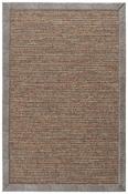 Brown Bordered,Jute &amp; Sisal,Flatweave Area Rug in Small size, Machine Made using Polypropylene with Grey, Multicolour, Cream, Orange and Modern design image