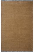 Beige Plain Rug with Plush Soft Pile for Bedroom and Living Room image