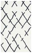 White Plain Rug with Plush Soft Pile for Bedroom and Living Room image