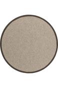 Beige Plain,Bordered,Flatweave Living Room Rug in Round size, Machine Made using Polypropylene with Brown and Modern design in 80 x 80 cm size image