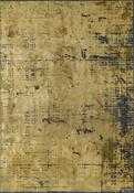 Black Abstract Living Room Rug in Medium size, Hand Loom using Cotton,Polyester,Acrylic,Viscose with Yellow and Modern design in 160 x 230 cm size image