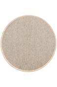 Beige Chevron,Flatweave Area Rug in Round size, Machine Made using Polypropylene with Cream and Modern design in 80 x 80 cm size image