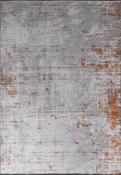 Grey Abstract Area Rug in Medium size, Hand Loom using Cotton,Polyester,Acrylic,Viscose with Orange and Modern design in 160 x 230 cm size image