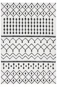 Beige &amp; Cream Plain Bordered Rug for Kitchen image