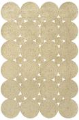 Grey &amp; Beige Patterned Bordered Rug for Bedroom and Living Room image