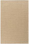 Beige Scandi,Jute &amp; Sisal Area Rug in Small size, Machine Made using Cotton,Polyester,Acrylic and Modern design in 80 x 150 cm size image