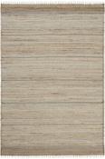 Beige Scandi,Jute &amp; Sisal,Flatweave Area Rug in Small size, Hand Knotted using Jute with Grey and Modern design in 80 x 150 cm size image