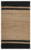 Beige &amp; Cream Patterned Bordered Rug for Bedroom and Living Room image