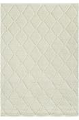 Cream Geometric,Scandi,Flatweave Living Room Rug in Small size, Hand Woven using Viscose,Wool and Modern design in 80 x 150 cm size image