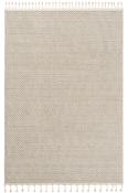 Beige Aztec,Geometric,Scandi,Trellis,Flatweave Bedroom Rug in Small size, Machine Made using Polypropylene with Cream and Modern design in 80 x 150 cm image