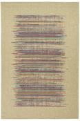 Beige Abstract Area Rug in Small size, Machine Made using Cotton,Polyester,Acrylic with Multicolour and Modern design in 80 x 150 cm size image