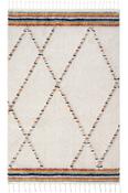 Blue Aztec,Geometric,Scandi Living Room Rug in Small size, Machine Made using Polyester with Brown, Multicolour, Cream, Gold and Modern design in 80 x image