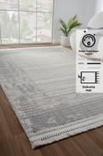 White Plain Rug for Bedroom and Living Room image