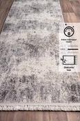 Beige &amp; Cream Patterned Bordered Rug for Bedroom and Living Room image