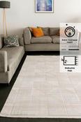 Multicolour Patterned Bordered Wool Rug for Bedroom and Living Room image