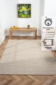 Red &amp; Blue Patterned Bordered Wool Rug for Bedroom and Living Room image