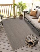 Red &amp; Gold Patterned Bordered Rug for Kitchen image