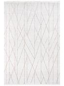 Brown &amp; Cream Geometric Rug for Bedroom and Living Room in Small Medium Large Runner size image