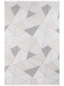 Beige &amp; Grey Geometric Rug for Bedroom and Living Room in Small Medium Large Runner size image